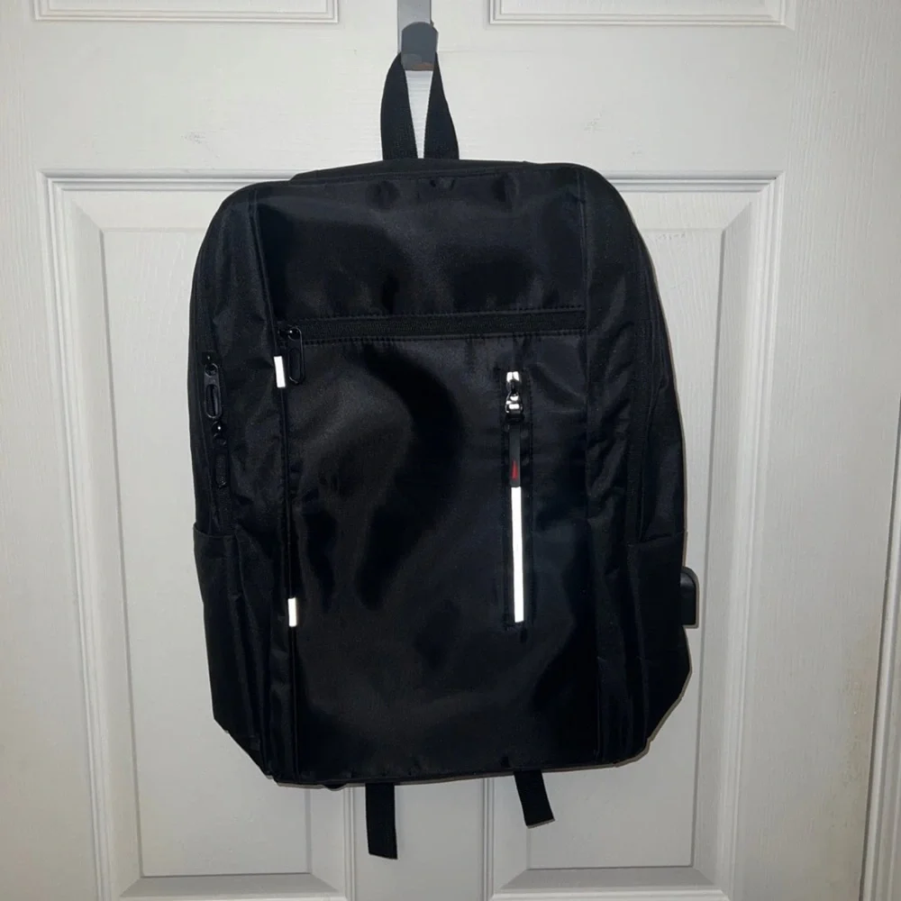 Large Slim Laptop Backpack Waterproof Business Travel Bag w/ USB Charge …
